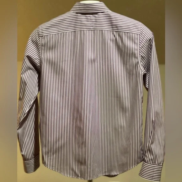Lauren Ralph Lauren Purple/white striped Button Down shirt long sleeve Small - Picture 5 of 8